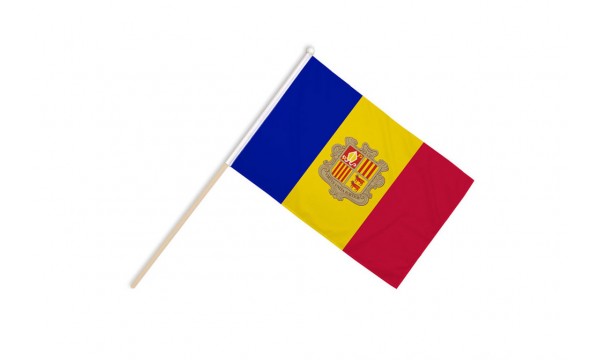 Andorra Hand Flags